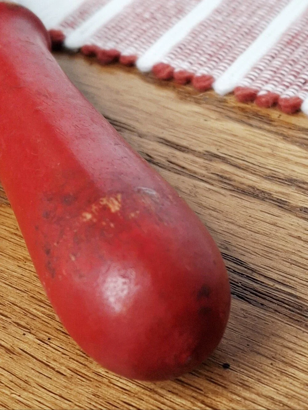 Vintage Red Potato Vegetable Fruit Peeler Corer Serrated Kitchen Collectible